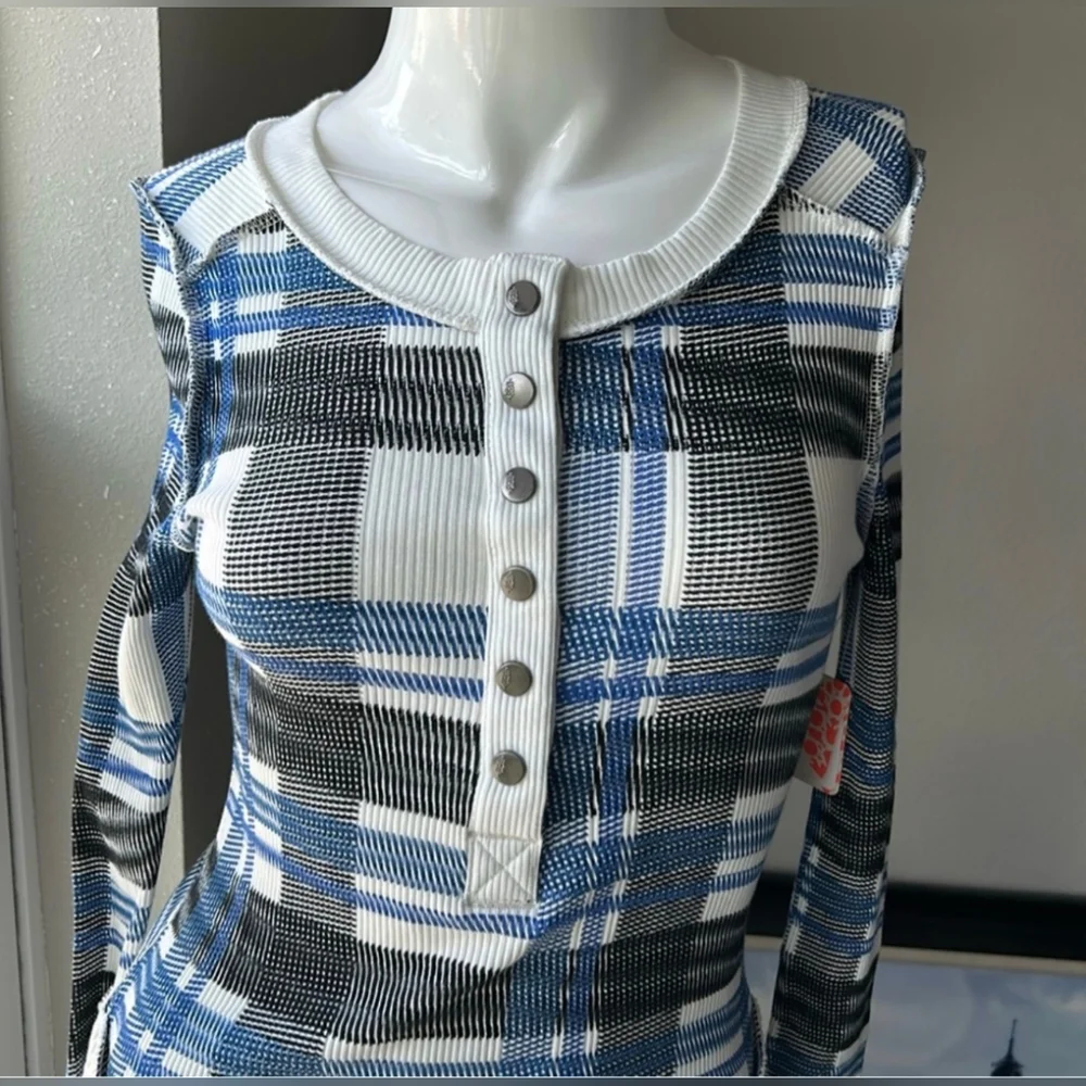 Free People Rally Plaid Ribbed - Picture 5 of 8